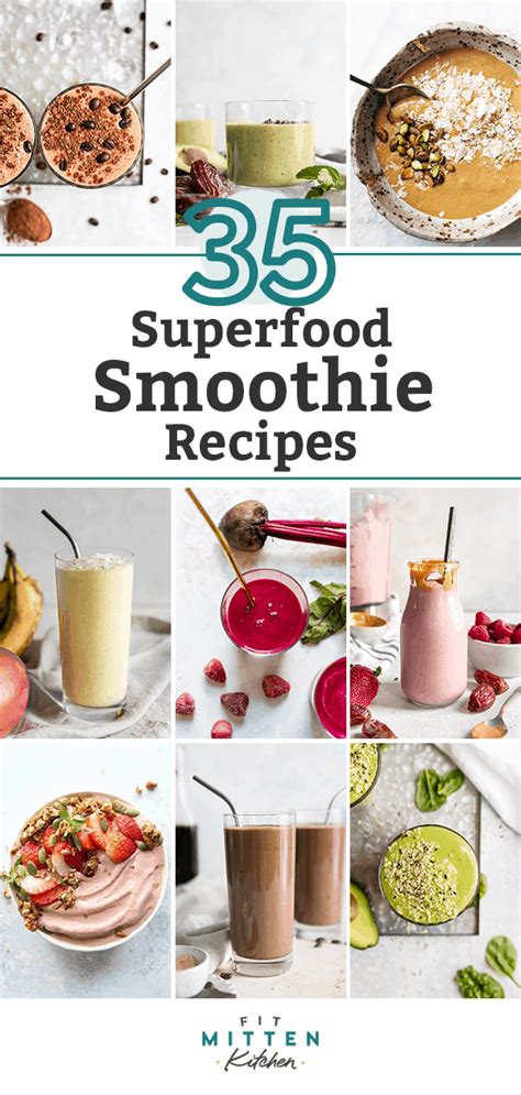 35 Healthy Smoothie Recipes Plant Based Friendly Fit Mitten Kitchen