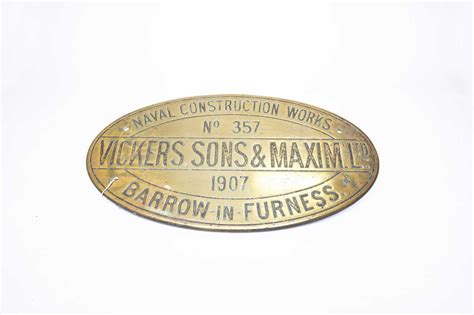 Lot 3223 Vickers Sons And Maxim Ltd Naval