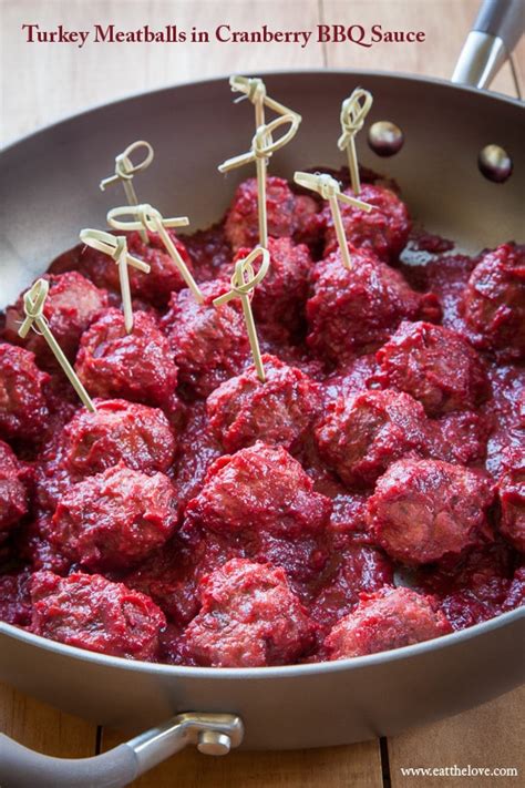 Turkey Cranberry Meatballs Eat The Love