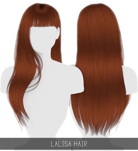 Simpliciaty Lalisa Hairstyle Sims 4 Lalisa Hair The Sims 4 Hair