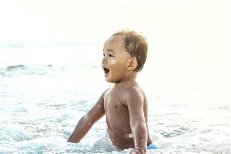 Free Images Person Play Boy Male Child Toddler Bathing Photo