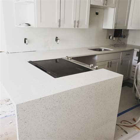 Iced White Granite System Kitchen Countertops