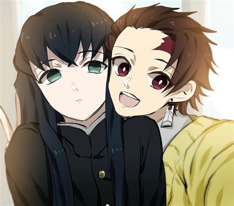 Two People With Long Black Hair And Red Eyes Are Looking At The Camera