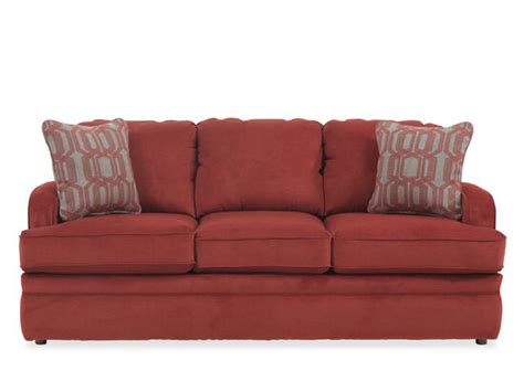 Traditional 77 Queen Sleeper Sofa In Crimson Mathis Brothers Furniture