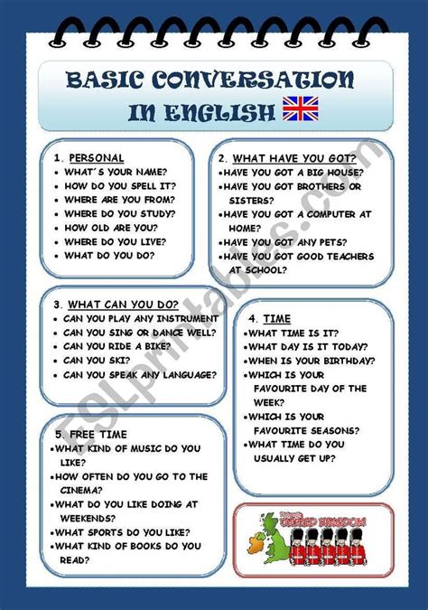Basic Conversation In English Esl Worksheet By Rachelnoval English
