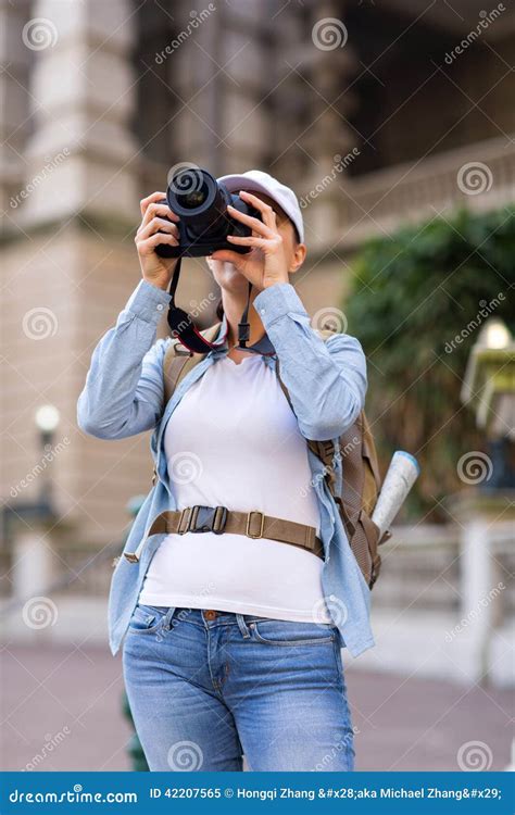 Traveller Taking Photos Stock Image Image Of Lifestyle 42207565