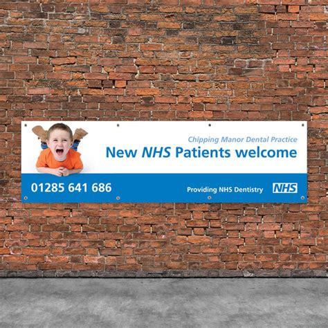 Nhs New Patients Welcome Vinyl Banner Weknow Dental