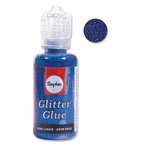 Rayher Glitter Glue Metallic For Creative Leisure Sapphire X20 Ml