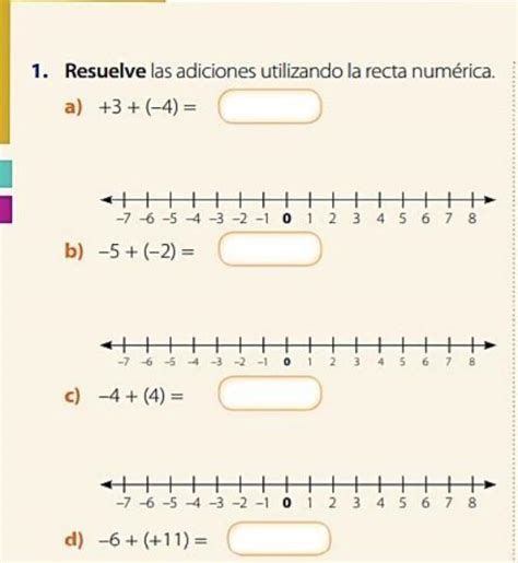 Resuelve Las Adiciones Usando La Recta Num Rica Es Para Hoy Ayuda Brainly Lat