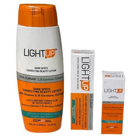 Light Up Dark Spot Corrector Kit Lotion Cream And Serum Buy Online
