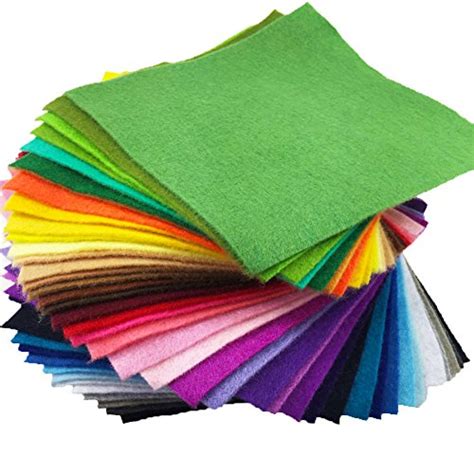 Flic Flac 42pcs14mm Thick Soft Felt Fabric Sheet Assorted Color Felt