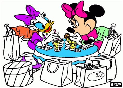 minnie y daisy para colorear, minnie y daisy para imprimir