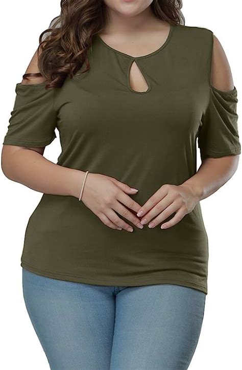 Olive Green Blouse Plus Size