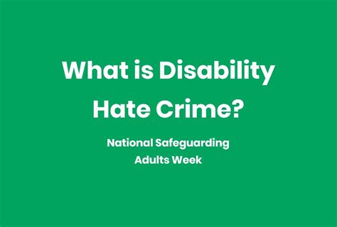 what is disability hate crime ann craft trust