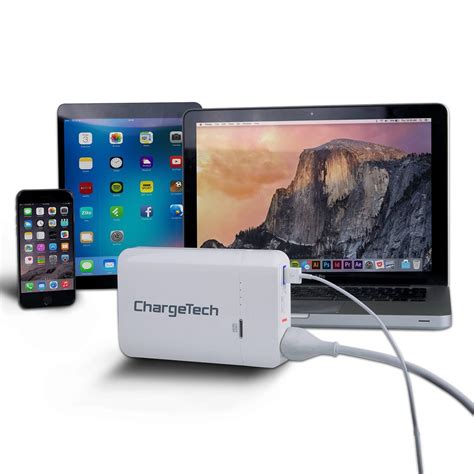 Small Portable Power Outlet 12000mah White Chargeall Touch Of