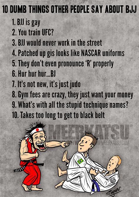 Dumb Things Other People Say About BJJ Meerkatsu S Blog