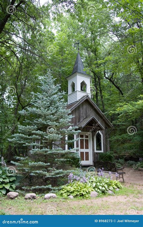 Chapel In The Woods Stock Image Image Of Structure Serene 8968273