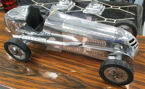 Model Racing Car In Aluminium Cladding 53cm L