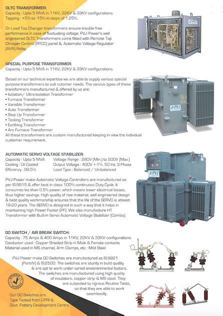 Pvj Power Transformer And Electrical Panel Manufacturer Manufacturer