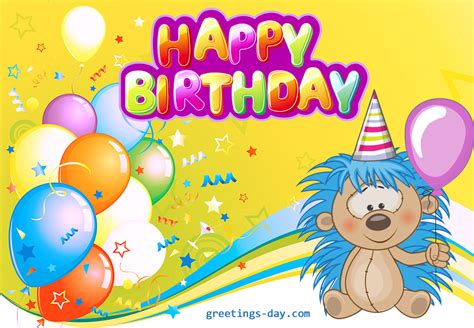 Special birthday cards for friend and family with name pic. Free Happy Birthday Cards for Kids. Funny happy birthday ...