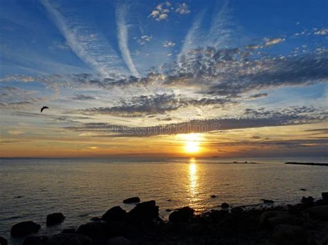Majestic Sunset Stock Image Image Of Beach Beautiful 53397067
