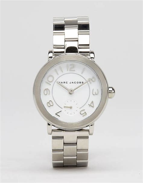 Marc Jacobs Silver Riley Watch Mj3469 Asos