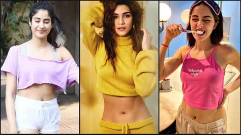 Janhvi Kapoor Ananya Panday And Kriti Sanons Boldest Moments In Crop Top That Made Us Fall In Love