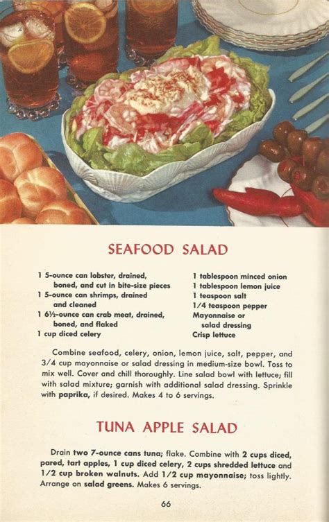 Vintage Recipes 1950s Salads