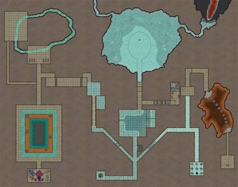 Map For The Yawning Portal White Plume Mountain By Noobanidus R