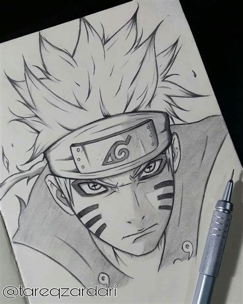 Finished Naruto Sketch 😍 Tell Me What Do You Think Dont Forget To