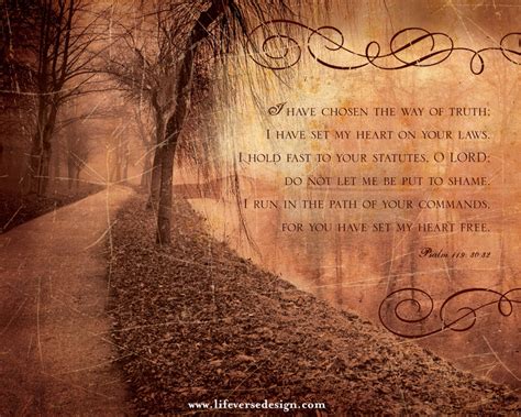 Psalm 119 — Path Of Freedom Life Verse Design