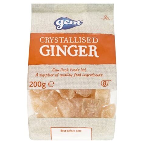 Gem Crystallised Ginger 200 G Tesco Groceries