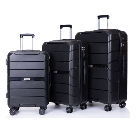 Segmart 3 Piece Luggage Sets 20in 24in 28in Lightweight Trolley Case