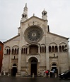 Fachada de la Catedral de Módena (Lombardía). Carolingian, Modena ...