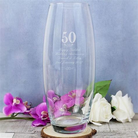 But everyone else will be picking. Personalised Golden Wedding Anniversary Vase | Find Me A Gift