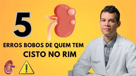 Tem Cisto Renal N O Cometa Esses Erros Youtube