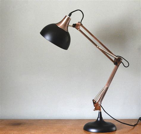 Copper And Black Desk Lamp By The Forest And Co