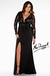 76457R | Mac Duggal | Evening dresses with sleeves, Plus size evening ...
