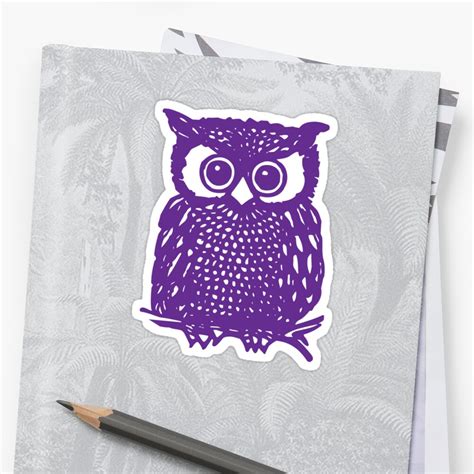 Owl Stickers By Chrome Clothing Redbubble
