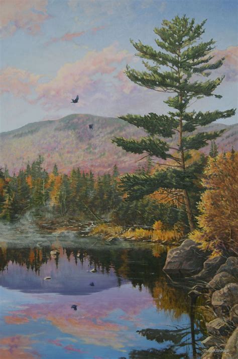 Pin By Mark Verna On Adirondack Art Watercolor Trees Painting