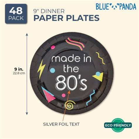 80s Birthday Party Plates 9 In 48 Pack Pack Ralphs