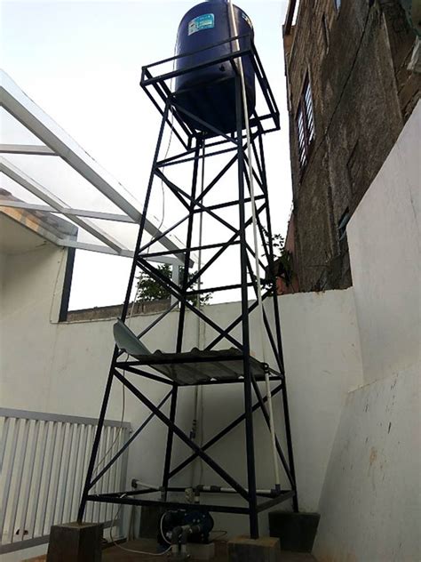 Kapasitas terlengkap dan garansi 5 tahun. Besi Tower Toren Air Pada Belakang Rumah Tempat Torren Air ...