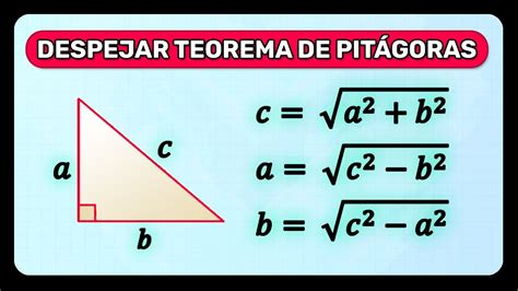 Teorema De Pitagoras Formula