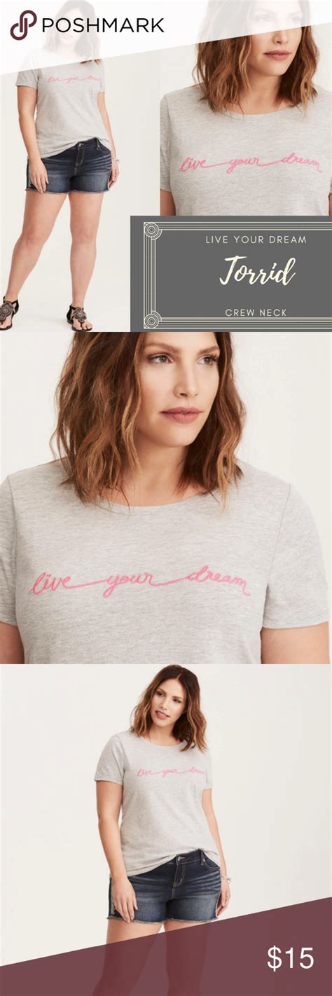 Sold Torrid Live Your Dream Crew Neck Tee Sz 0 Torrid Crew Neck