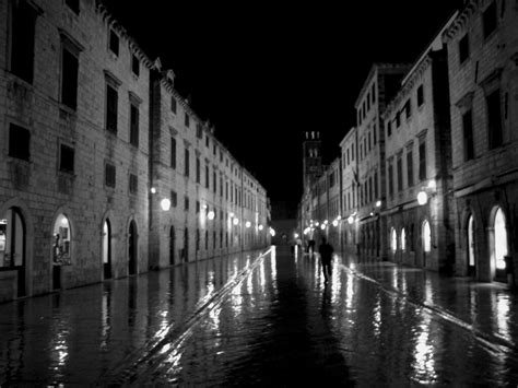 Dubrovnik Rainy Street 2am Dubrovnik Crotia October