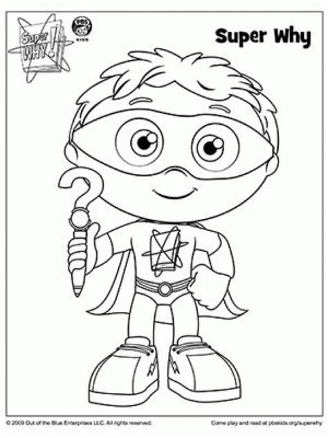 Woofster Super Why Coloring Pages Coloring Pages