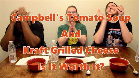 Campbells Tomato Soup And Kraft Grilled Cheese Vs Store Brands Youtube