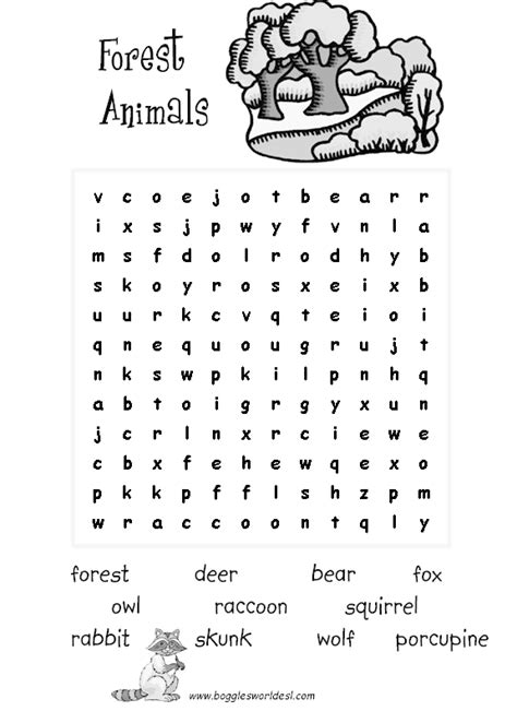 If you have too many words or your words are too long, they may be left out of the puzzle. Animals Crossword Puzzle Worksheet Free Esl Printable ...