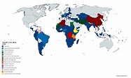 Countries with 'republic' in their official. Source: List of sovereign ...