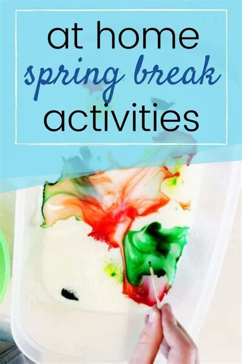 Activities for toddlers are one of the hardest things to come up with. 15 Free At Home Spring Break Activities for Kids in 2020 ...